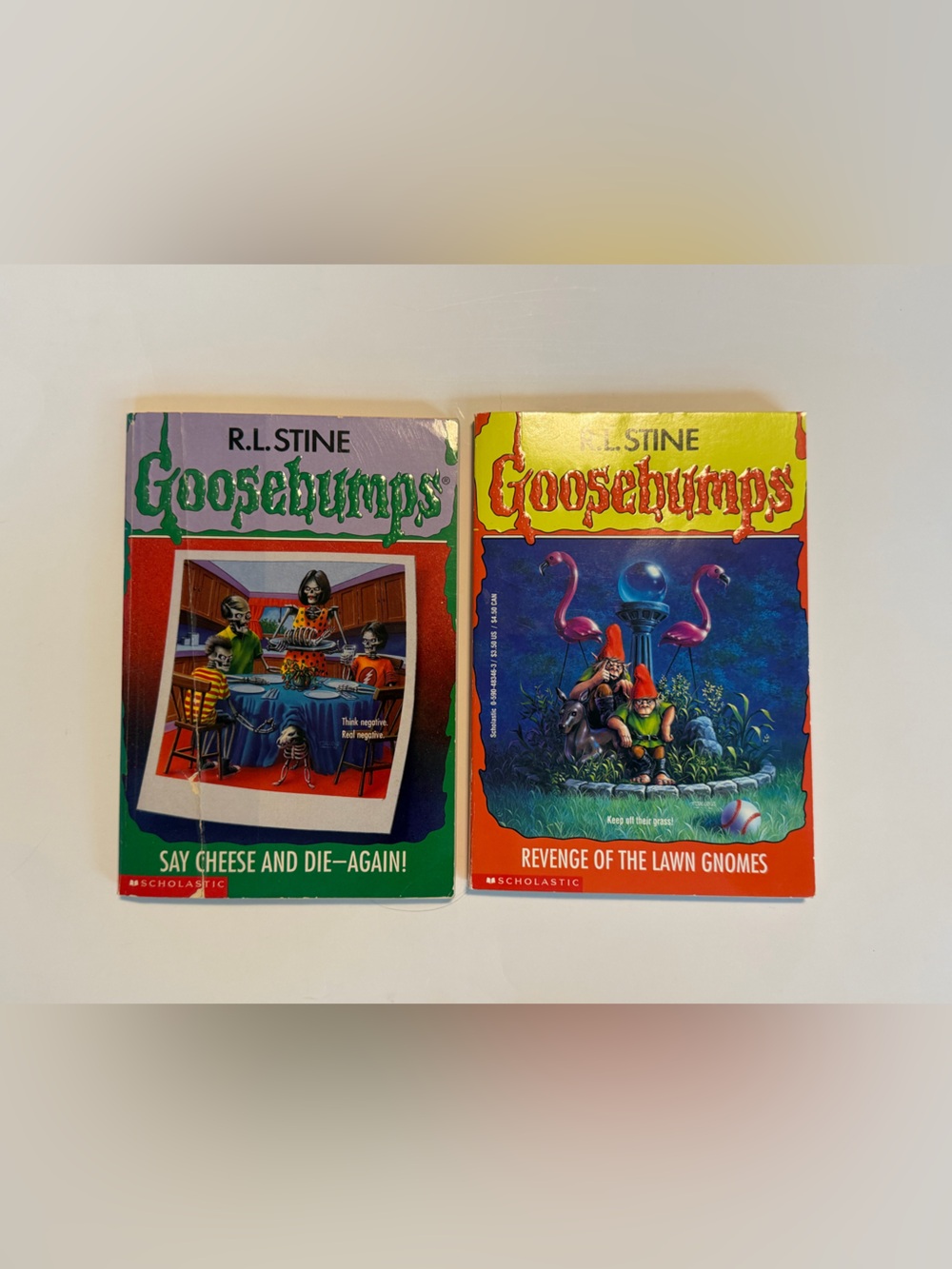 2 Vintage R.L. Stine Goosebumps Books